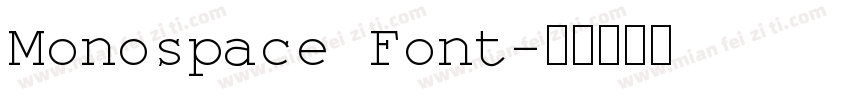 Monospace Font字体转换